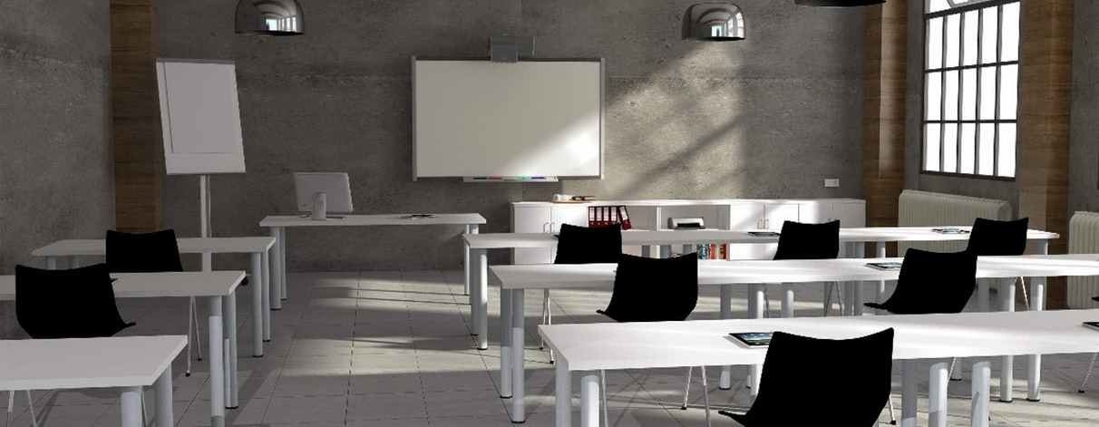 mesa madera melamina blancas